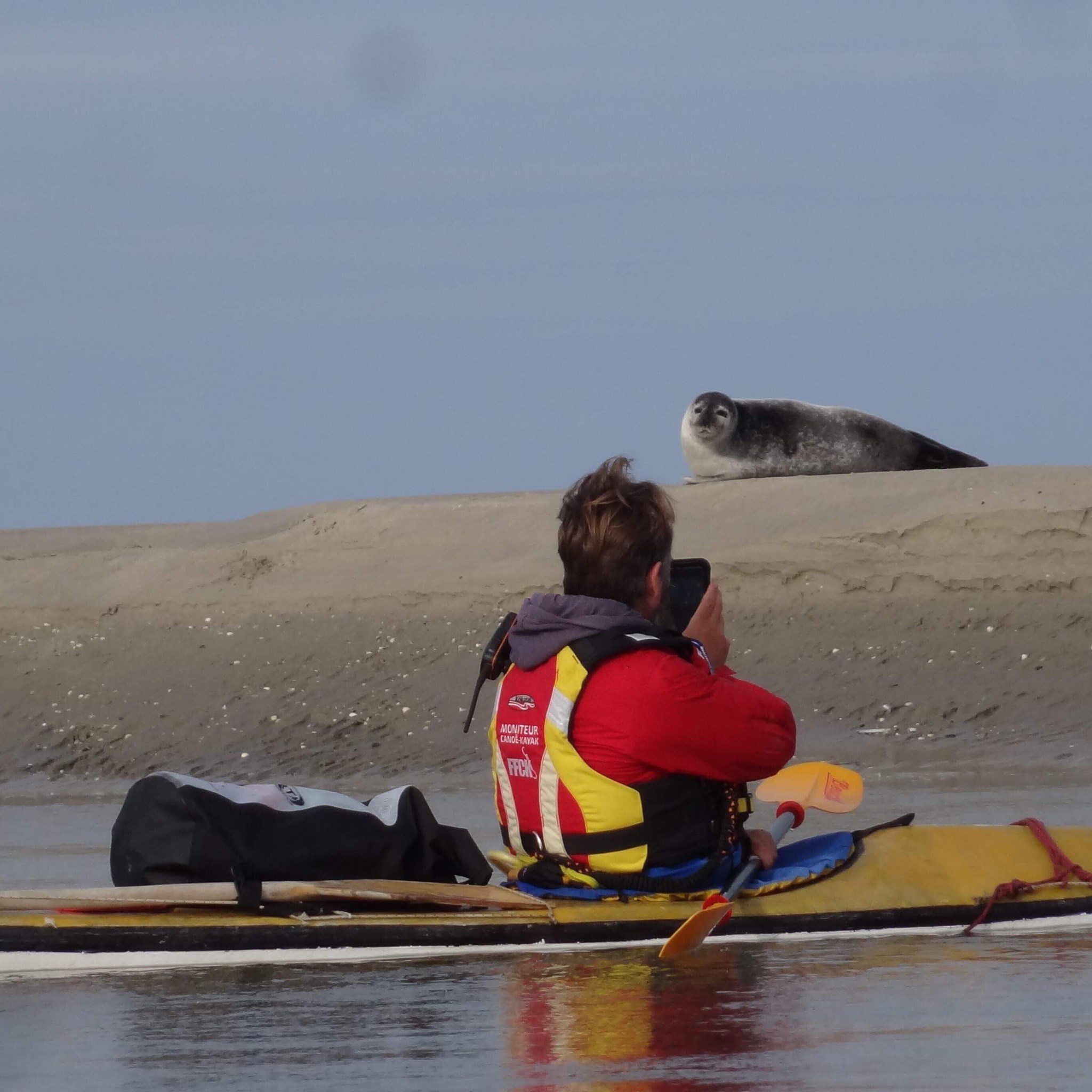 Kayak Matthieu Cornu Baie de Somme